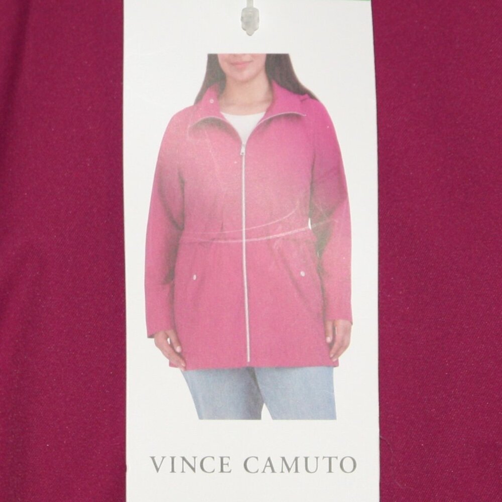 Vince Camuto Women's Pink Fuchsia Lightweight Rain Jacket in size XL NWT - Picture 7 of 12